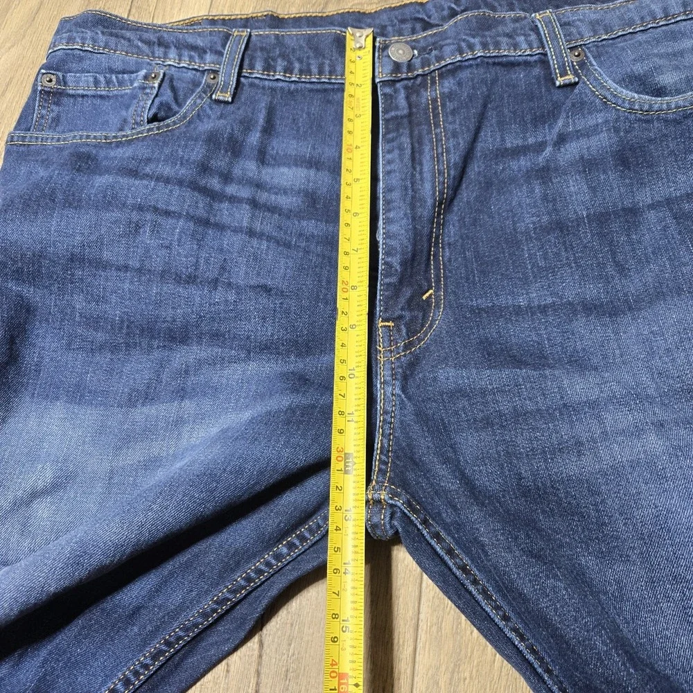 Levi's 569 Mens Loose Straight Fit Jeans Dark Wash Denim Comfort Casual W43 L30